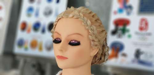 Mannequin Hair Hairstyle Doll Model Makeup Pretty