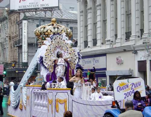 Mardi Gras Zulu Queen New Orleans Carnival Festive