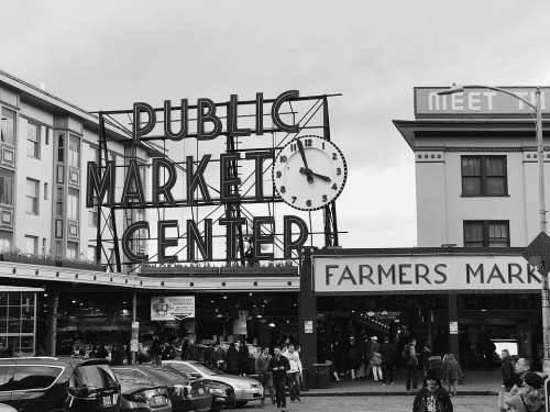 Market Seattle Washington Pike Place Public Market