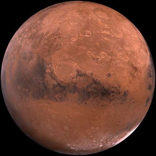 Mars Red Planet Planet Starry Sky Space Universe