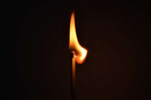 Matchstick Fire Light Striking Ignition Heat