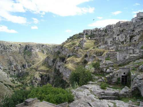 Matera Caves Cave Dwellings Southern Italy