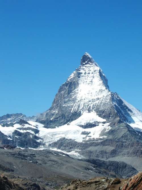 Matterhorn Alps Landscape Mountain Alpine