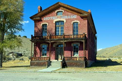 Meade Hotel Montana Usa Bannack Ghost Town