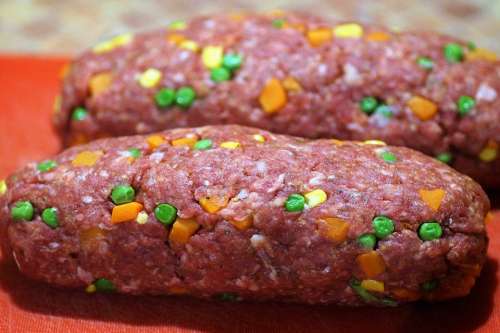 Meatloaf Home Kitchen Diet Meat Minced Raw