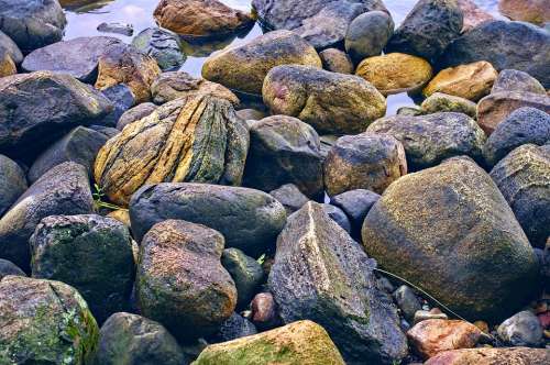 Mille Lacs Lake Rock Rock Stones Water Stone