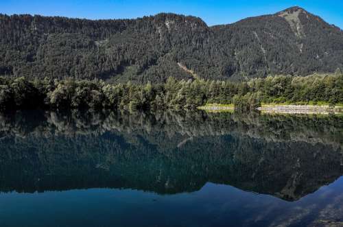 Mirroring Water Nature Landscape Lake