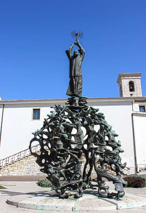 Monument Sculpture Bronze St Pius Art