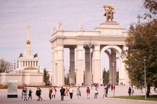 Monument Russia Architecture Moscow Vdnkh All