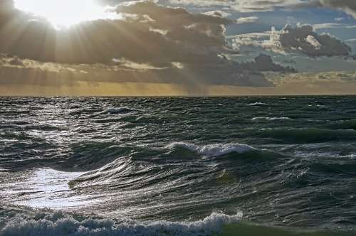 Mood Sea Swell Baltic Sea Nature Sky Water Wave