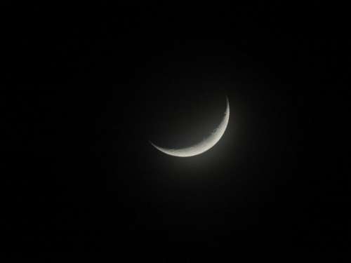 Moon Crescent Moon Night Evening Creative Crescent