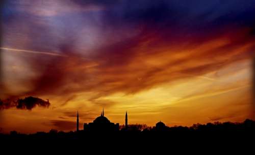 Mosque Sky Holy Islam Istanbul