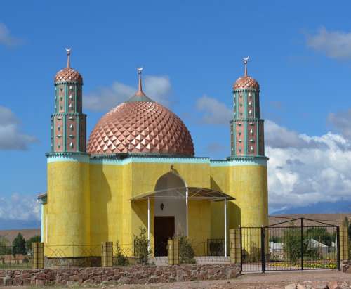 Mosque Kyrgyzstan Dome Islam