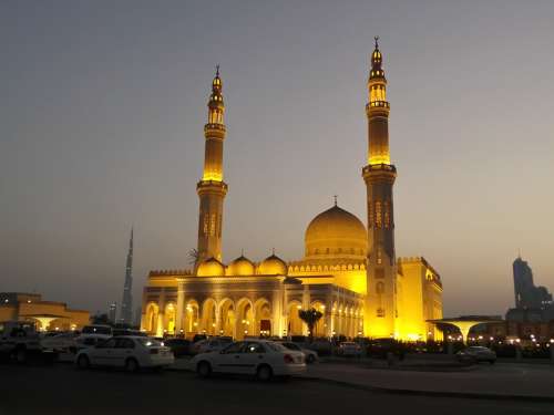 Mosque Prayer Serene Peace Lighting