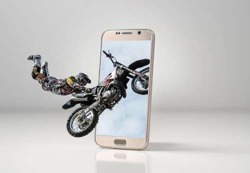 Motorcycle Photoshop Smartphone Cellular Edition