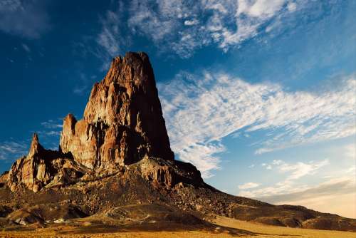 Mountain Desert Landscape Nature Arizona Steep
