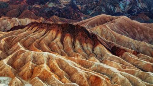 Mountain Erosion Death Valley Desert Dry Drought