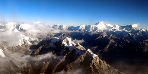 Mountain Snow-Capped Mountain Snow Nepal Himalayan