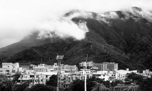 Mountain Cloud Taiwan Hualien Town