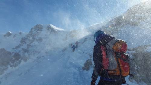 Mountaineer Forward Blizzard Stormy Risk