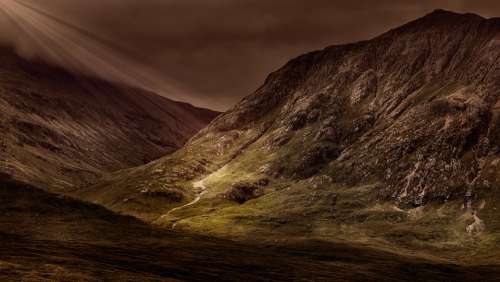 Mountains Panorama Landscape Massif Outlook Mood