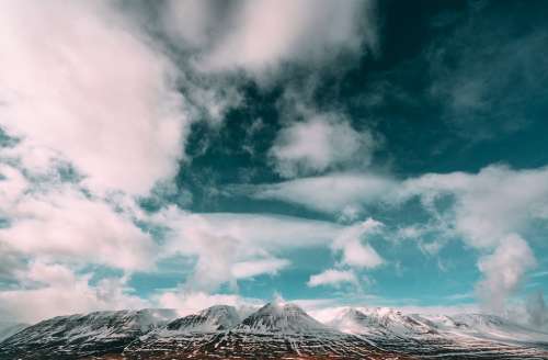 Mountains Clouds Sky Landscape Outdoors Snowy