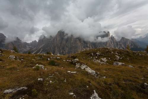 Mountains Trentino Dolomites Landscape Sky