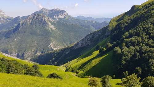 Mountains Alpi Apuane Tuscany Italy Landscape