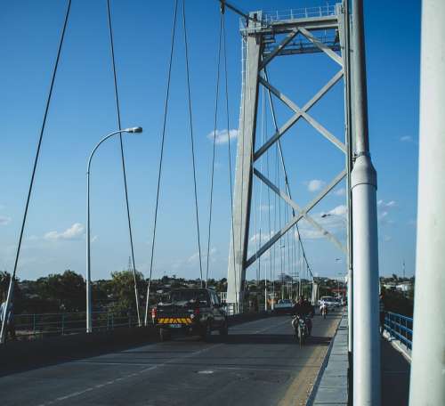 Mozambique Africa Maputo Bridge Traffic Cars