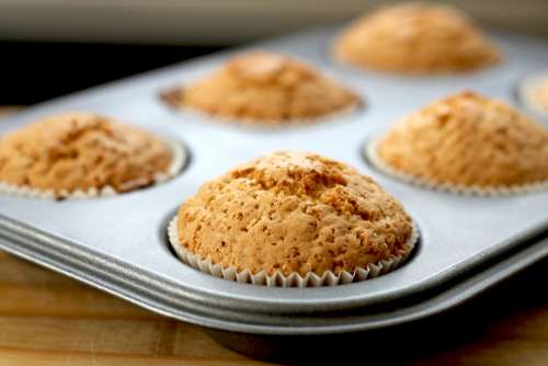 Muffins Foods Baked Cupcakes Baking Pans