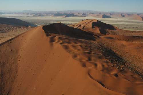 Namibia Namib Dunes Sand Red