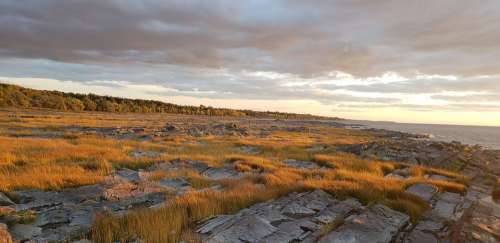 Nature Orange Sunrise Sunset Landscape Sky Clouds