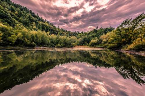 Nature Lake Reflection Water Sky Peace Of Mind
