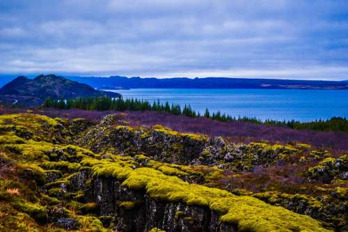 Nature Iceland Landscape Lake Colorful Horizon