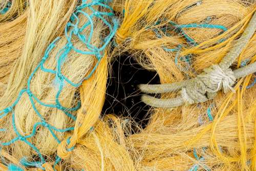 Net Fishing Rope Color Fisherman Sea