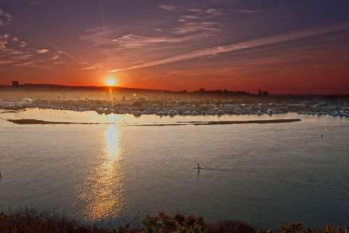 Newport Beach Orange County Bay Sunset