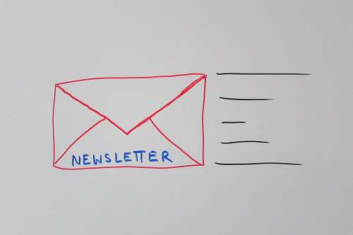 Newsletter Email Electronic Mail Advertising Sketch