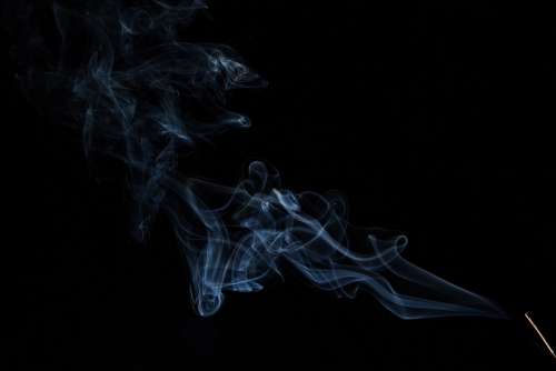 Smoke Incense Smell Dark Fumes Smoker Background