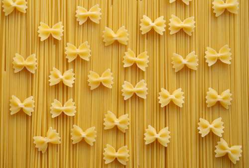 Noodles Pasta Spaghetti Farfalle Carbohydrates