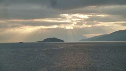 North Cape Norway Sea Sky Sunbeam