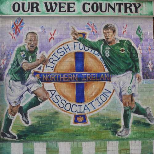 Northern Ireland Football Mural Belfast
