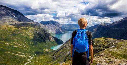 Norway Mountains Outdoors People Landscape Lake
