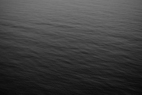 Ocean Grey Background Black Black And White Sea