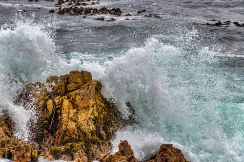 Ocean Sea Waves Crashing Splash Turquoise Wave