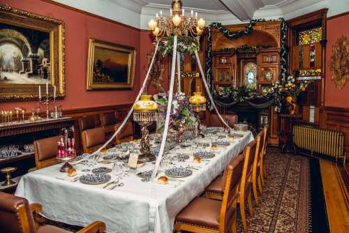 Old 18 Century Dining Room Interior Design