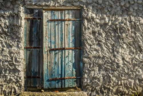 Old House Door Architecture Abandoned Aged