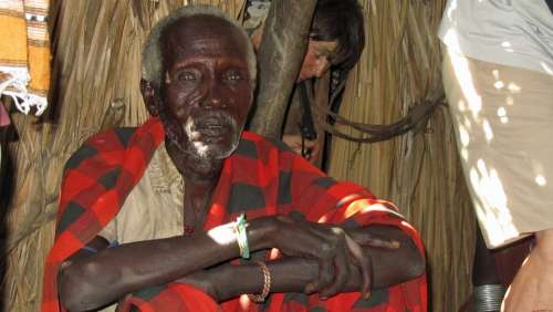 Old Man Man Ethiopia Tribe Arbore