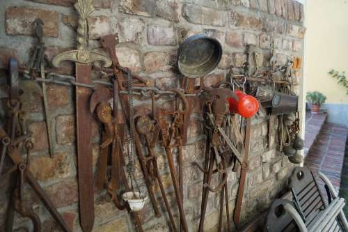 Old Tool Collection Wall Tool