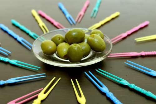 Olives Green Olives Snack Entry Strip Taste
