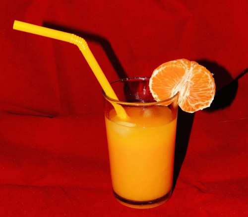 Orange Juice Glass Fresh Healthy Vitamin C Drink